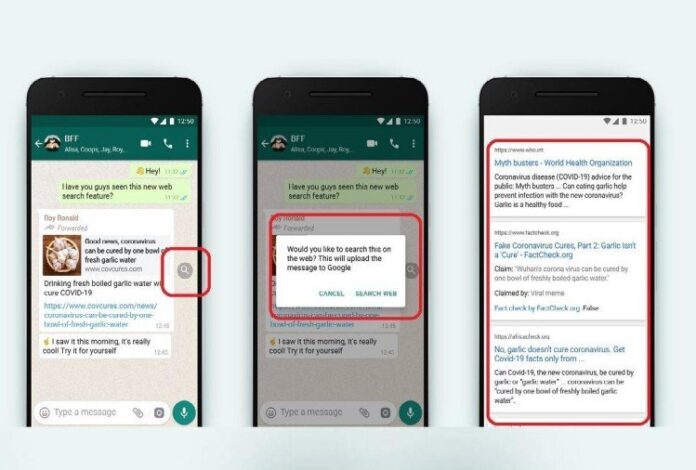 whatsapp fake news tool new feature